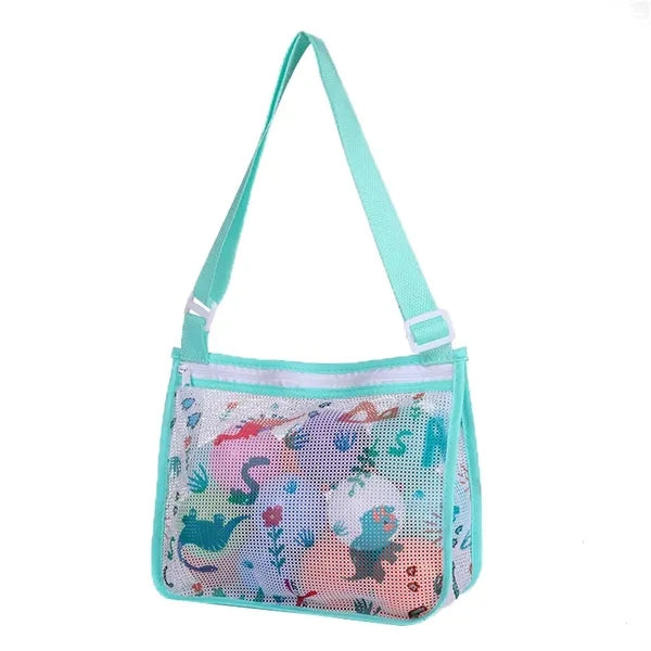 Portable Beach Mesh Bag Single Shoulder Backpack