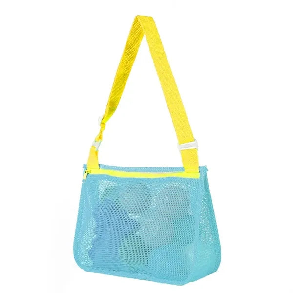 Portable Beach Mesh Bag Single Shoulder Backpack