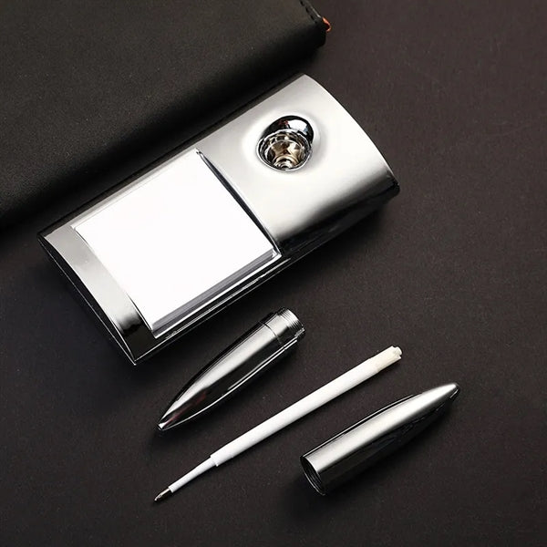 Maglev Desk Metal Ballpoint Pen With Sticky Notes Base