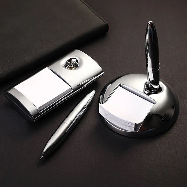 Maglev Desk Metal Ballpoint Pen With Sticky Notes Base