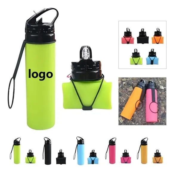 20oz Silicone Collapsible Cup Folding Sports Water Bottle