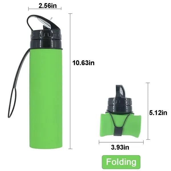 20oz Silicone Collapsible Cup Folding Sports Water Bottle