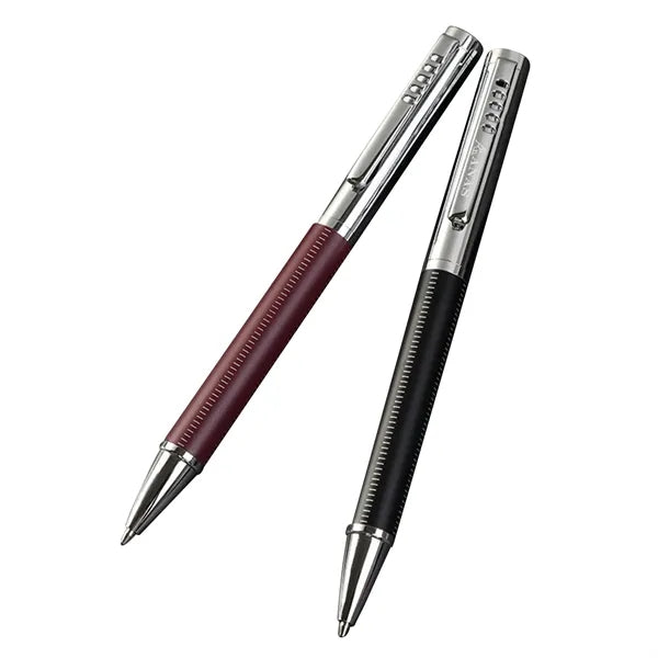 Pu leather & metal ballpoint pen