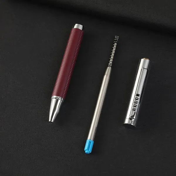 Pu leather & metal ballpoint pen