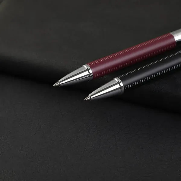 Pu leather & metal ballpoint pen