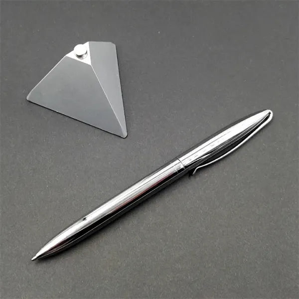 Metal Levitating Desk Ballpoint Pen With Triangular Base