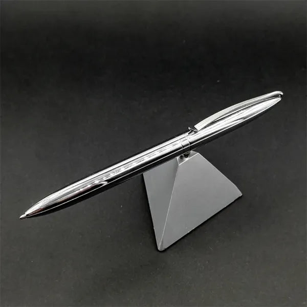 Metal Levitating Desk Ballpoint Pen With Triangular Base