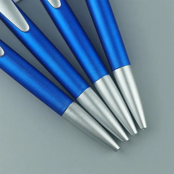 Plastic Retractable Click Action Ballpoint Pen With Clip