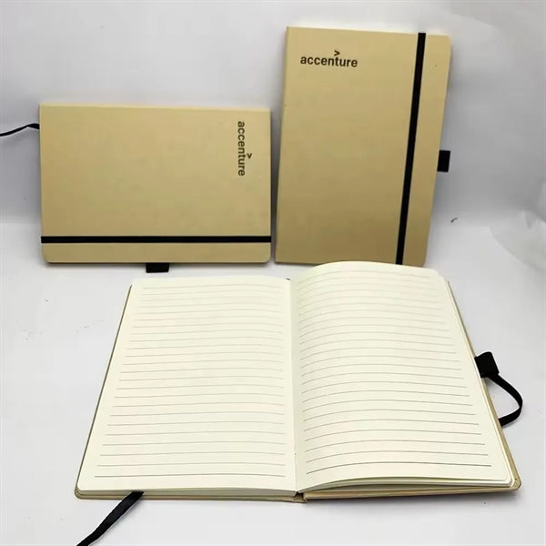 Hardcover Kraft Notebook with Strap