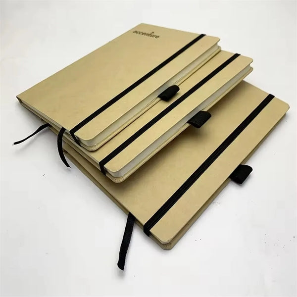 Hardcover Kraft Notebook with Strap