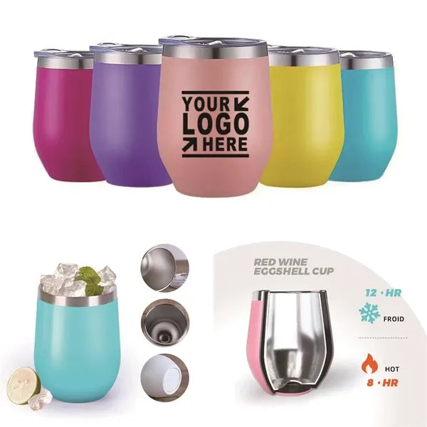 12oz Durable 304 Stainless Steel Swig Wine Mug