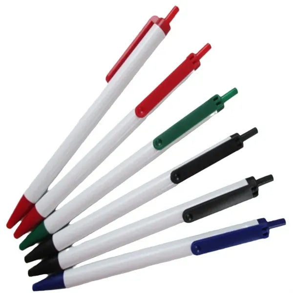 Plastic Push Type click Retractable Ballpoint