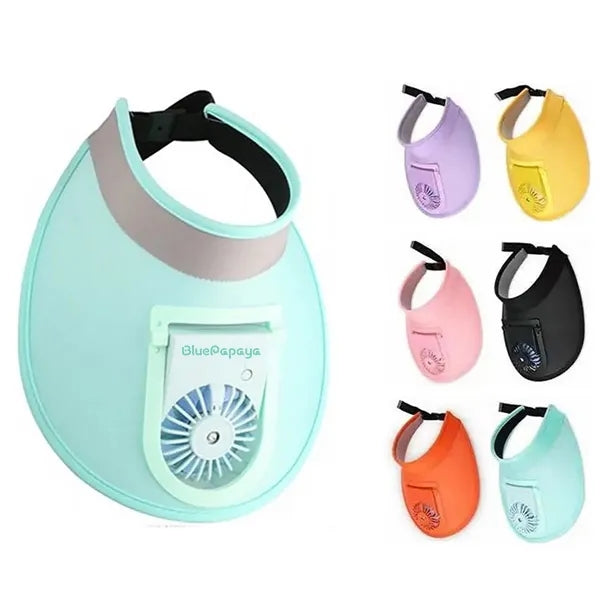 Sun Visor Hat W/ Fan