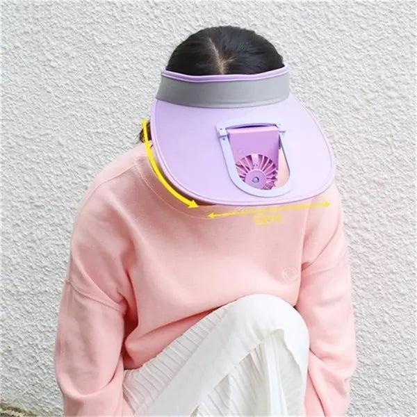 Sun Visor Hat W/ Fan