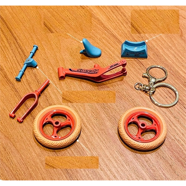 Alloy Plastic Detachable Assembly Bicycle Key Chain