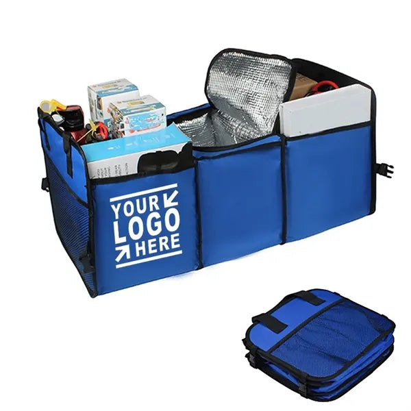 Collapsible Car Trunk Organizer Storage Cooler Bag