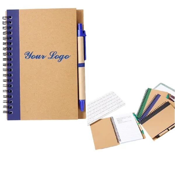 Recycled Journal notebook with pen