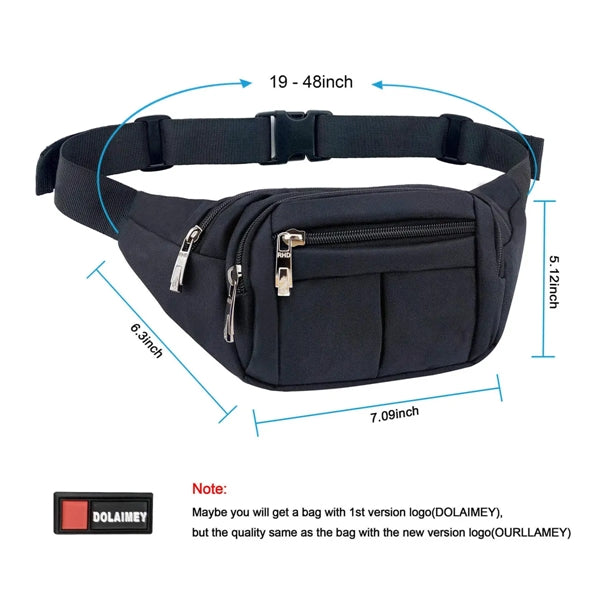 Plus Size Adjustable Fanny Pack For Traveling