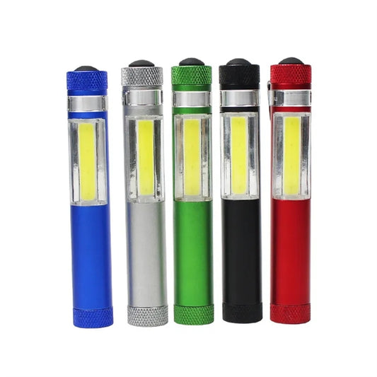 Outdoor COB Magnet Pen Shape Flashlight Work Lamp With Clip