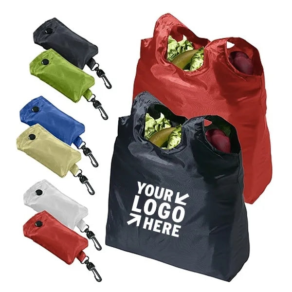 Waterproof Foldable Shopping Bag with Hook