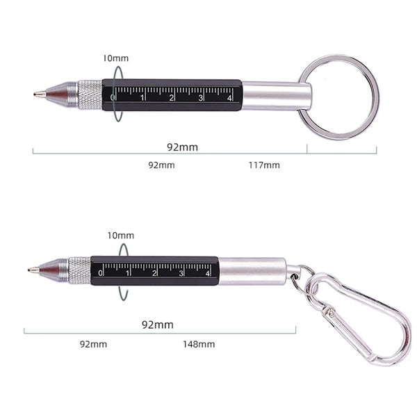 Multitool Tool Pen With Ruler Key Ring