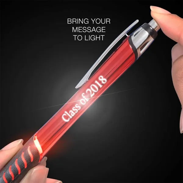 Laser Engraved Metal Ballpoint Pens With Illuminate