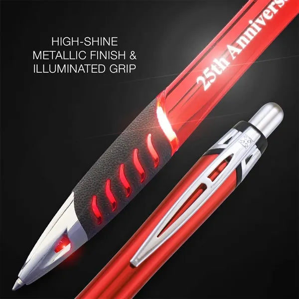 Laser Engraved Metal Ballpoint Pens With Illuminate