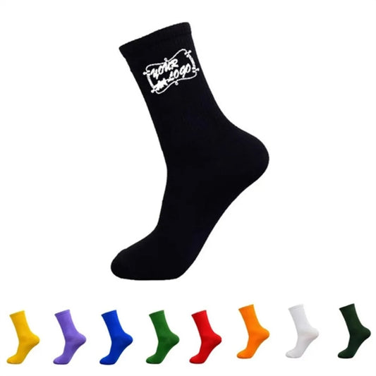 Weave Cotton Athletic Crew Socks