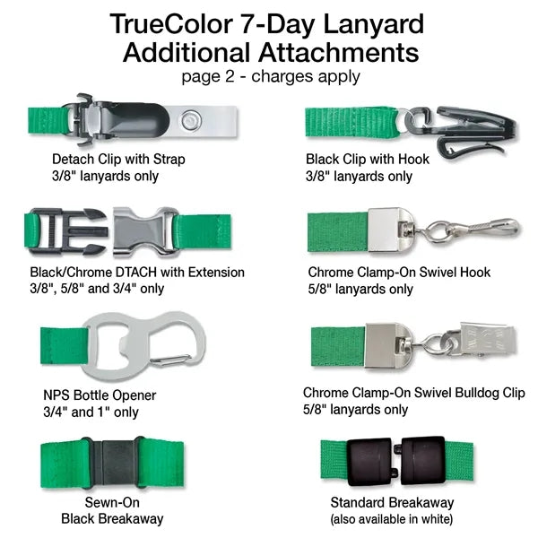 3/4" TrueColor Custom Full Color Lanyard