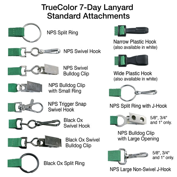 1" TrueColor Custom Anti-Microbial Event Lanyard