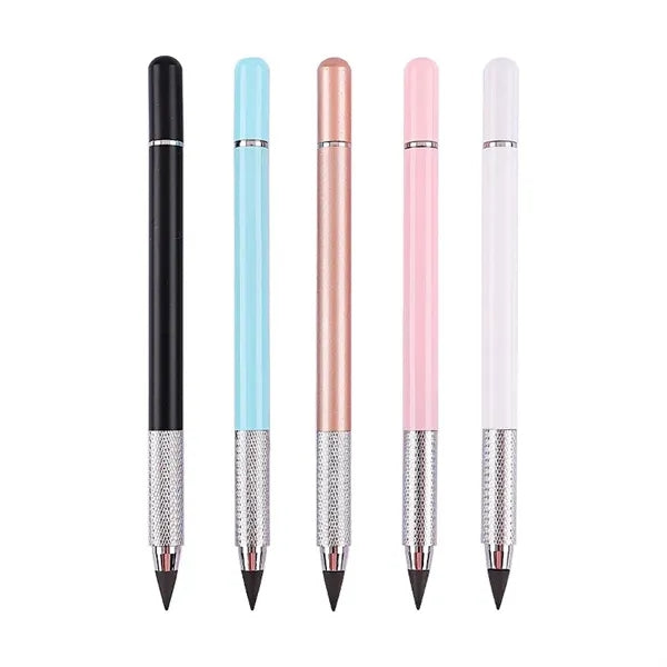 Metal Inkless Everlasting Technology Pencil With Magnet Cap