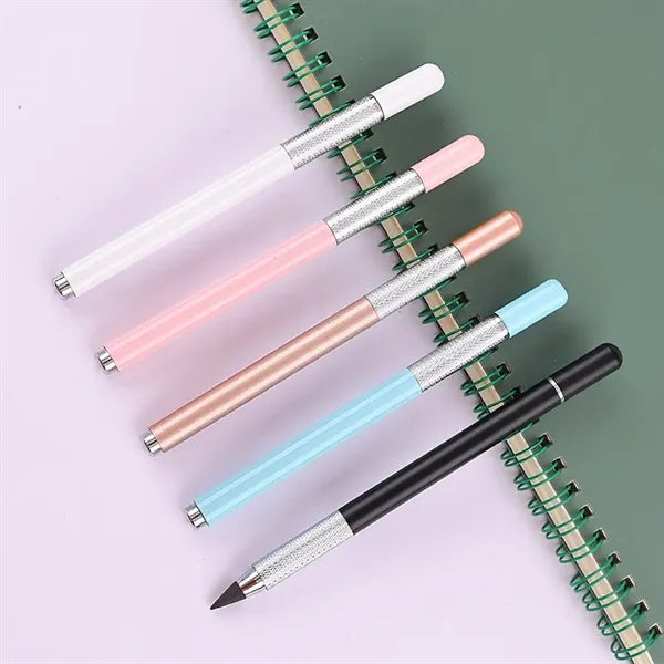 Metal Inkless Everlasting Technology Pencil With Magnet Cap
