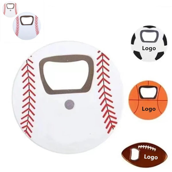 Magnetic bottle opener with ball shapes