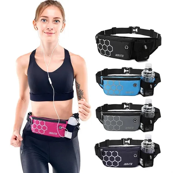 Sports Waist Bag with Water Bottle holder