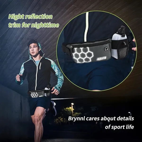 Sports Waist Bag with Water Bottle holder