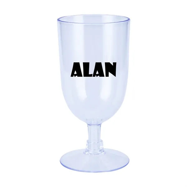 Plastic stemware wine cup