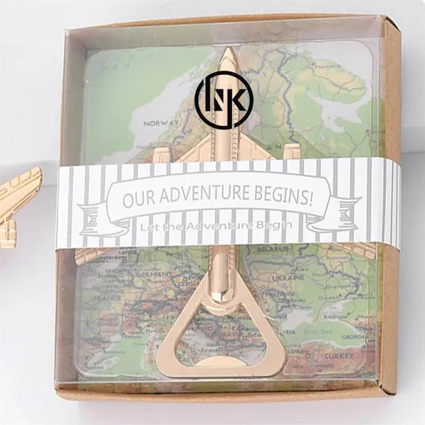 Airplane Bottle Opener Wedding Favors