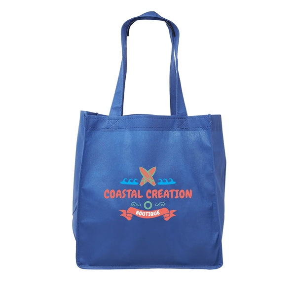 Clipper Non-Woven Grocery Tote Bag (Full Color Imprint)