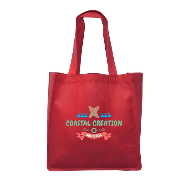 Clipper Non-Woven Grocery Tote Bag (Full Color Imprint)