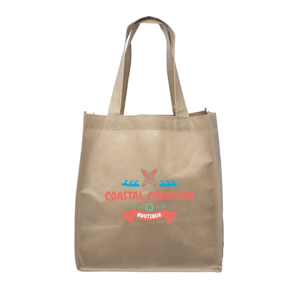 Clipper Non-Woven Grocery Tote Bag (Full Color Imprint)