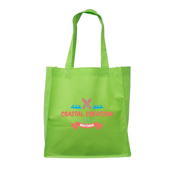 Clipper Non-Woven Grocery Tote Bag (Full Color Imprint)