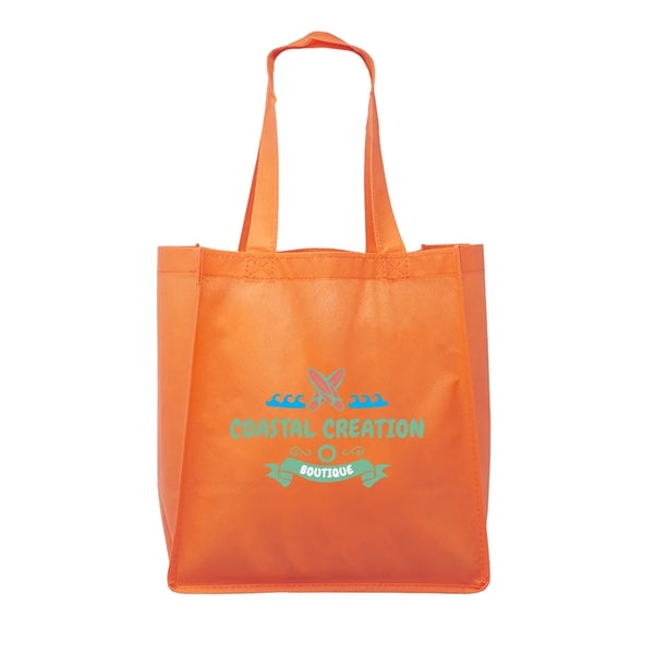 Clipper Non-Woven Grocery Tote Bag (Full Color Imprint)