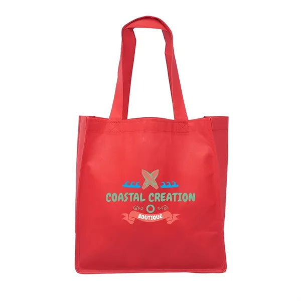 Clipper Non-Woven Grocery Tote Bag (Full Color Imprint)