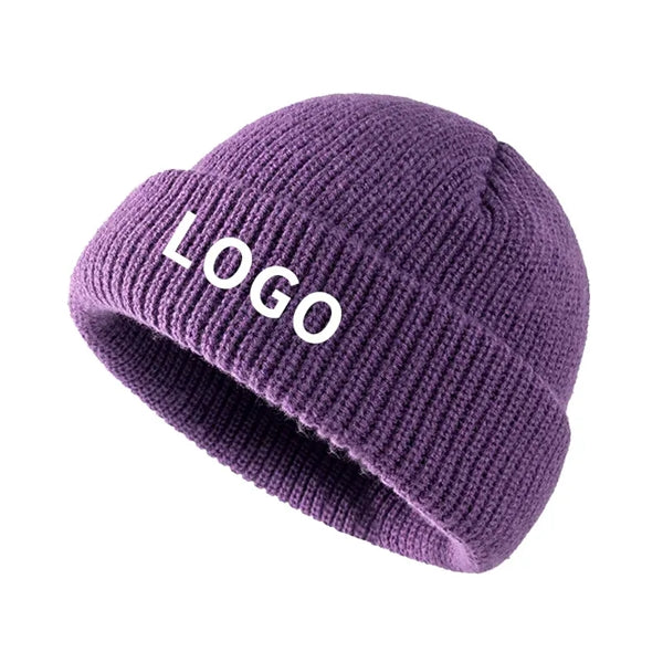 Acrylic Cap Cuff Beanie