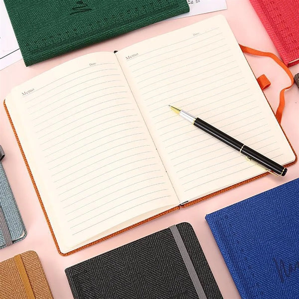 Paper Elastic Band Pen Holder Journal