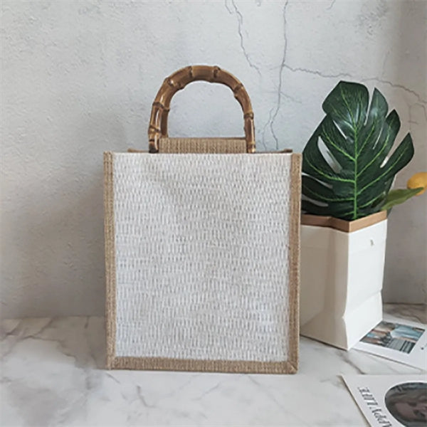 Jute Burlap Tote Bag