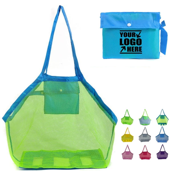 Portable Foldable Mesh Beach Tote Bag