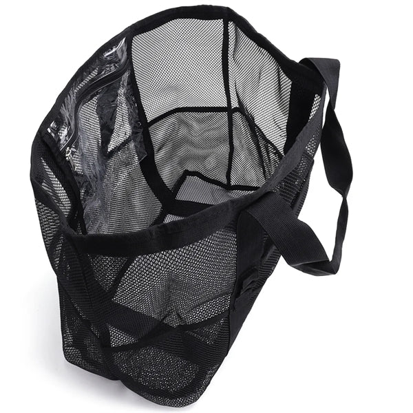 Portable Foldable Mesh Beach Tote Bag