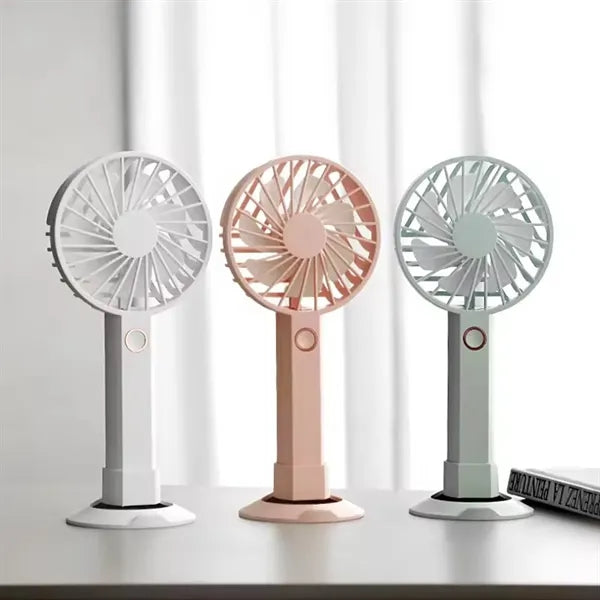 1200 mAh Rechargeable Handheld Small Fan with Phone Holder