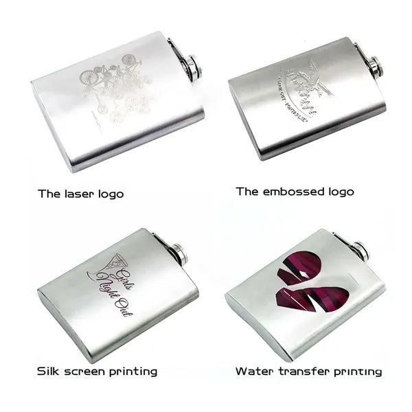 8oz Stainless Steel Engraved Personalized Flask